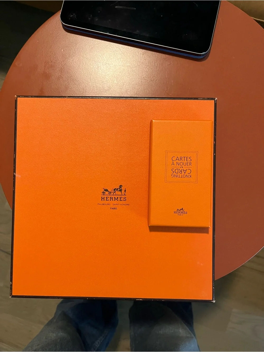Hermès Orange & Black Equestrian Silk Scarf - Picture 6 of 6